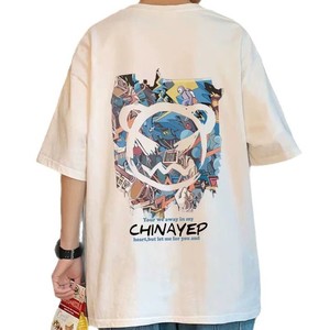 Camiseta con estampado de diablo de verano para hombre, camiseta informal holgada Popular de manga tres cuartos, ropa informal para parejas drapeada - Product Image 5