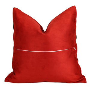 Housse de coussin de Noël 18x18 20x20 à carreaux rouges, taies d'oreiller du Nouvel An, housse de coussin géométrique pour canapé, lit, décoration de la maison - Product Image 4