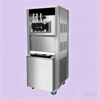 Machine à glace molle commerciale automatique pour entreprises – Offre spéciale – Capacité 36-38L/H avec conception à poulie amovible.