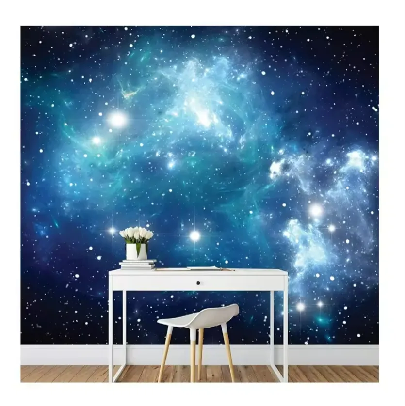 Schönes Fantasy-Universum 3d-Wandbild blauer sternenhimmel voller Sterne Wandbild Wohnzimmer Heimdekor-Wandbild