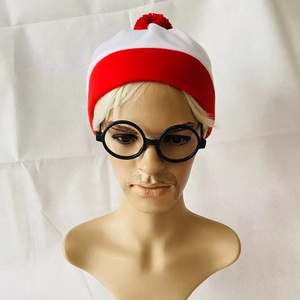 Gorro de Fiesta con Rayas Rojas y Blancas Barato, con Calcetines y Gafas, HPC-0927 - Product Image 3