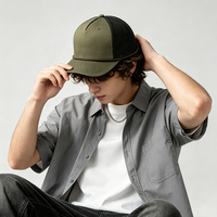 Gorra Trucker Country Western con Cordón, 100% Poliéster, Unisex, Color Caqui, Malla Transpirable, Cierre a Presión, para Trabajo al Aire Libre, OEM, Moda
