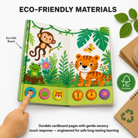 Livre Audio pour enfants, boutons poussoirs, livres Audio pour enfants, éducation, livre sonore, maison en carton, personnalisé, OEM