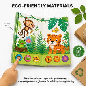 Livre Audio pour enfants, boutons poussoirs, livres Audio pour enfants, éducation, livre sonore, <span class=keywords><strong>maison</strong></span> en carton, personnalisé, OEM - Product Image 3