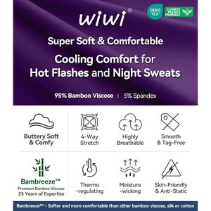 Ensemble de pyjama pour femme personnalisé, haut à manches longues et pantalon en viscose de bambou, doux, tailles S à XXL - Product Image 2