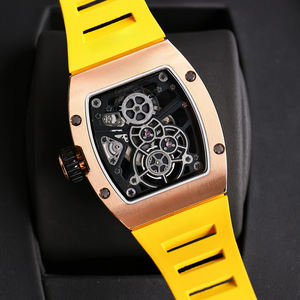 Montre mécanique de luxe pour homme, tendance 2026, avec cadran squelette et tourbillon incrusté de diamants Morgan - Product Image 5