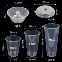 Offre Spéciale : Gobelets en Plastique Jetables de Qualité Alimentaire avec Bol à Snacks – Conception Créative Tout-en-Un pour Aliments et Boissons