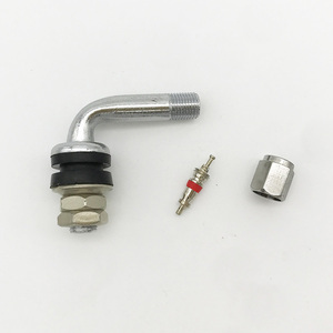 Piezas de Motocicleta, Vástago de Latón Cromado en Ángulo de 90 Grados PVR30 - Product Image 2