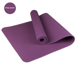 TPE Monochrome Yoga Strap 183*61 Thickened Non-Slip Fitness Rope <strong>Skipping</strong> Portable Straight Hair <strong>Mat</strong> High Yoga <strong>Mat</strong> - Product Image 6