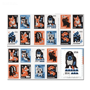 Timbres postaux américains Drapeau 2025 Animaux sauvages pour bébés 2026 Animaux <span class=keywords><strong>de</strong></span> compagnie pour l'envoi Fleurs Étiquettes Forever Livrets Rouleaux Timbres internationaux divers Étiquettes américaines - Product Image 4