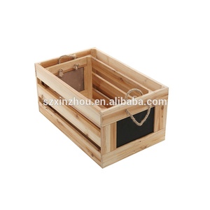 Antique <span class=keywords><strong>Vintage</strong></span> caisse de rangement en bois rustique décoration de la maison artisanat boîte motif de fruits peint à la main Souvenir cadeau thème de l'amour - Product Image 2