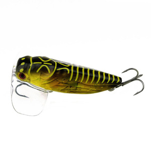 Cicada Popper Lure <b>Floating</b> Topwater Bait Three Hooks Bass <b>Fishing</b> Freshwater Saltwater Lure <b>Fishing</b> Tackle - Product Image 5