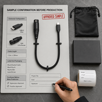 Câble audio XLR vers USB-C, USB-C mâle vers XLR femelle 3 broches, cordon de microphone pour enregistrement sur ordinateur, longueur personnalisée OEM ODM