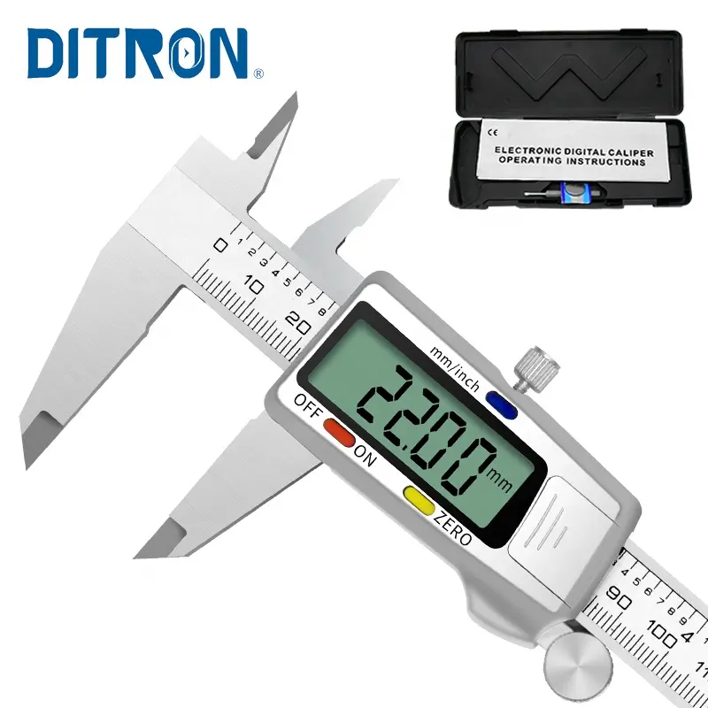 DITRON acciaio inossidabile 0-300mm Display digitale calibro a corsoio/righello digitale 0.01mm strumenti di misurazione di precisione ad alta precisione