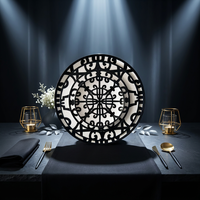 Service de table nordique en fer et céramique - Assiettes à dessert de style occidental pour mariage, assiettes à fruits quotidiennes, tasses à café en porcelaine fine