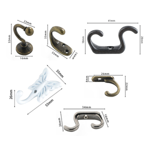 Wall Hooks European Antique Butterfly Shape Alloy Thick Decorative Antique Single Wall Cast Iron Coat Hooks For Cabinet