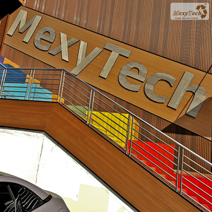 Çift Renkli Cephe Kaplama Levhası Yanmaz WPC Kompozit Duvar Kaplaması Oluklu Dış Cephe Dekorasyon Malzemesi WPC Duvar Paneli - Product Image 3