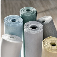 Autocollants et Panneaux Muraux Décoratifs Écologiques en Tissu Premium Effet Lin Épais Auto-Adhésifs Décollables et Repositionnables
