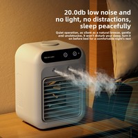 Kipas Pendingin AC Refrigerasi ABS Baru Semprotan Kristal Es Air Mini USB Pendingin Udara Desktop Kebisingan Rendah Asrama Rumah 24W