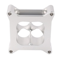 Adaptateur d'entretoise de carburateur à 4 trous en aluminium usiné CNC sur mesure pour pièces de performance automobile
