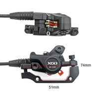 Sepeda Lipat Listrik XOD E-Bike MTB Rem Cakram Hidrolik, Sistem Pemutus Daya untuk Mengemudi, Rem Cakram Minyak, Suku Cadang Kaliper Rem Sepeda