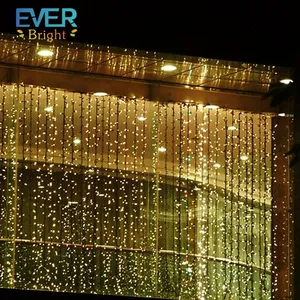 Safe fairy Led colorful wall window curtain light Christmas holiday outdoor decoration