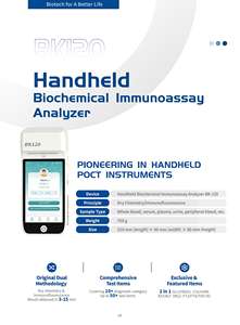 เครื่องวิเคราะห์อิมมูโนแอสเซย์ BK120อเนกประสงค์ทดสอบทางชีวเคมี ACR cretinine/microalbumin <span class=keywords><strong>ast</strong></span>/<span class=keywords><strong>alt</strong></span> VB12 FT3 FT4การเต้นของหัวใจ - Product Image 2