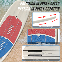 Planche de foil en fibre de carbone personnalisée OEM, planche de SUP blanche, kitesurf, saut en wingfoil, planche de surf, sports nautiques en eau de mer