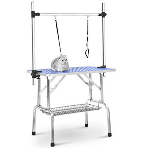 MT MEDICAL - Table de toilettage pour chien pliable en acier inoxydable, réglable en hauteur, portable, pour salon de coiffure pour animaux - Product Image 4