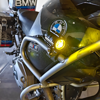 Pour M3 50W, phare stroboscopique LED bicolore étanche IP68 à montage sur grille, garantie 1 an pour moto