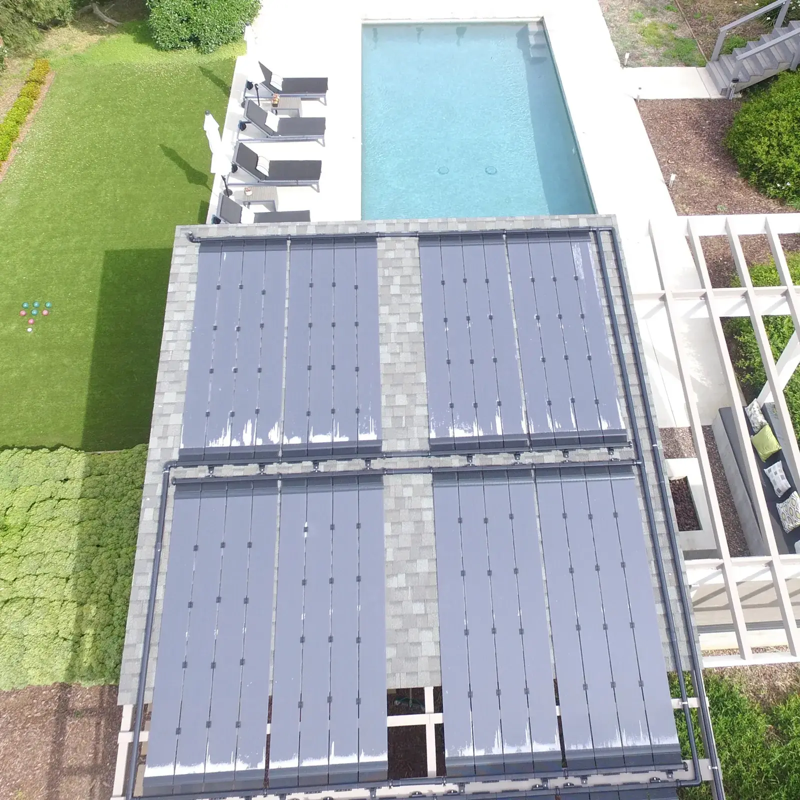 Calentador de agua solar para piscina, 40000L