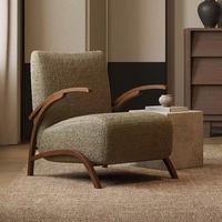 Fauteuil de loisir capitonné en crème rétro français avec un design moderne pour le salon, la salle à manger, l'extérieur, l'appartement ou l'hôtel