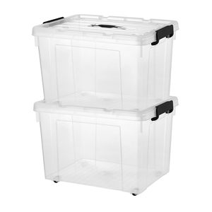 Household Wholesale Large Plastic High Transparent clear pp Storage Boxes for Clothing Organizer - Product Image 1