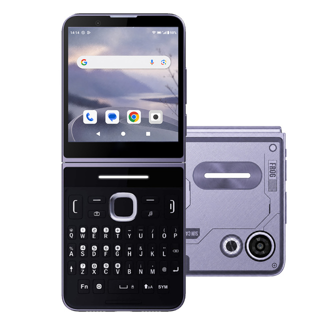 Pocket 3 Flip Phone Touch Screen Full QWERTY Keypad Foldable Smartphone ODM Customized Kosher Original Phone 4g