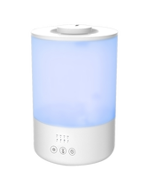Top Fill 3L Humidificateur de sortie de brume à 360 degrés avec diffuseur d'huiles essentielles Home Minuterie de lumière 7 couleurs