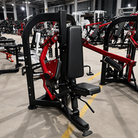 Machine à soulever latéralement à largeur réglable, à charge par plaques, pour développement des deltoides assis, avec siège ergonomique One Touch, pour salle de sport commerciale