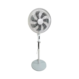 Ventilador de Pie Vertical de Alta Gama de 16 Pulgadas con Luz, Aspas de Plástico PP, Control Mecánico, Altura Ajustable, Temporizador, Enfriamiento por Aire, Modelo D - Product Image 1
