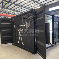 Cabine de fitness extérieure de 10 pieds de conception européenne, Magic House Gym, conteneur d'expédition