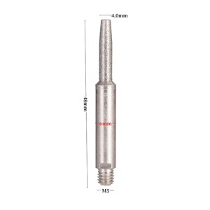 Cabezal de pulido cilíndrico de diamante M5, 48mm de longitud, 6mm de diámetro, para afilar cadenas de motosierra, corte industrial de metales - Product Image 1