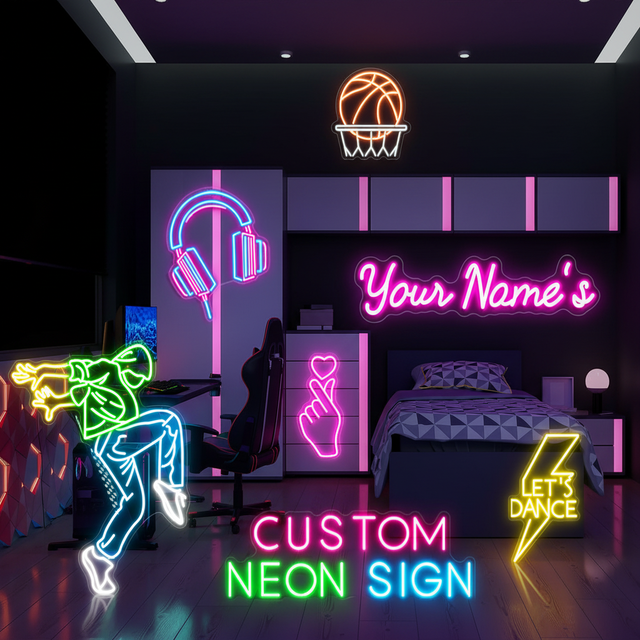 Koncept Fast Delivery Custom Dimmable USB Neon Light Sign Ice Cream LED Neon Sign for Business Store Drink Shop Restaurant