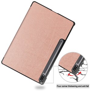 Funda de cuero PU para Samsung Galaxy Tab S8 Plus <span class=keywords><strong>sm</strong></span>-x800 <span class=keywords><strong>SM</strong></span>-<span class=keywords><strong>X806</strong></span>, 12,4 pulgadas, triple pliegue, novedad - Product Image 4