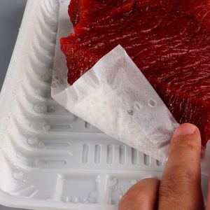 Color Fresh Meat Absorb Pad Super Absorbent <b>Polymer</b> Black 170x100mm 3000pcs/ctn 60ml/pcs White , Black / MY-B160100-02 7 Days - Product Image 3