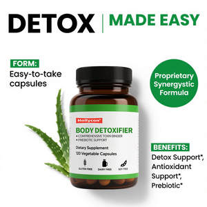 Aglutinante de toxinas integral OEM, soporte prebiótico, inulina, bentonita, carbón activado, minerales Fúlvicos, quitosano, desintoxicante corporal - Product Image 5