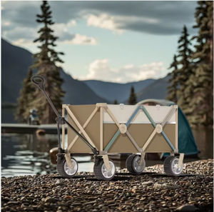 आउटडोर गार्डन पार्क उपयोगिता बच्चों वैगन पोर्टेबल 4 व्हील समुद्र तट ट्रॉली फोल्डेबल कैंपिंग स्टलर रोल कंटेनर खरीदारी - Product Image 1