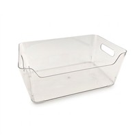 Boîte de rangement pour réfrigérateur en plastique transparent sans BPA, poignée transparente, facile à retirer, design facile à nettoyer, OEM