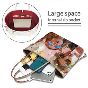 Bolsa de Mano Personalizada con Foto para Enamorados/Mejores Amigos |   Bolso de mano personalizado con imagen de amigo/a o pareja |   Regalo Perfecto para Parejas Esenciales y Mejores Amigas - Product Image 6