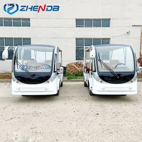 Transport spécial pour visites touristiques Véhicule électrique Bus électrique 14 places Bus touristique fermé Voiture électrique de tourisme Navette