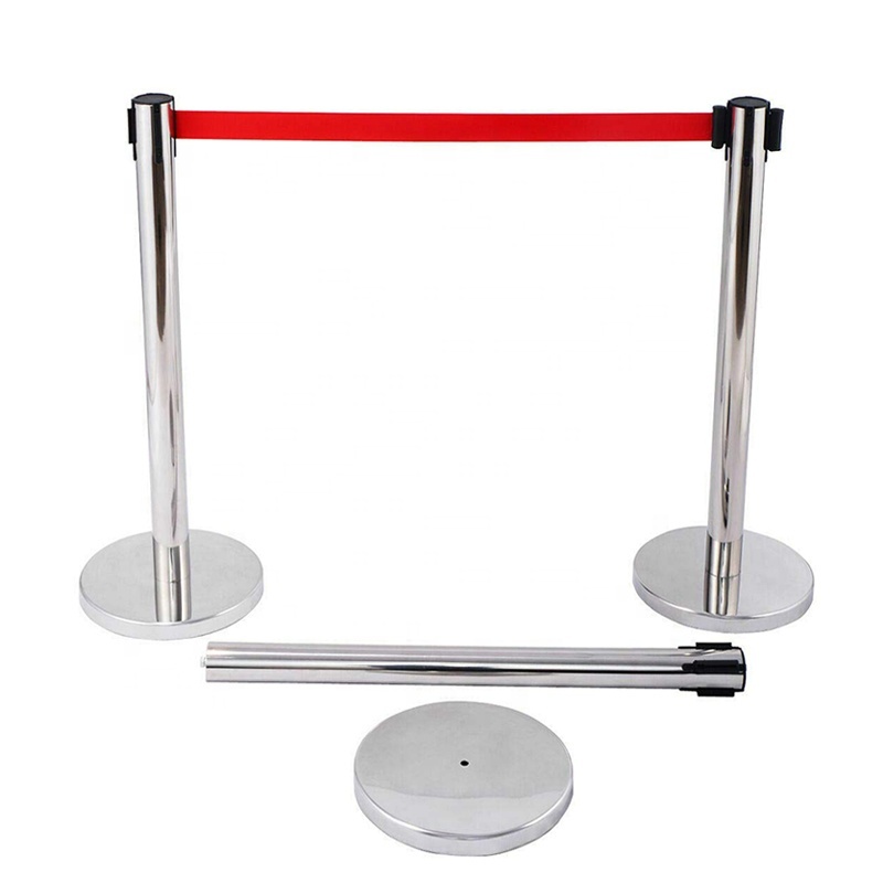 2 Piezas De Receptores Para Cinturón Retráctil - Accesorio Resistente Para Barreras De Control De Multitudes