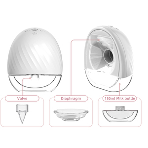 Fabrikneue, heiß begehrte, natürliche 3D-Stillpumpe, intelligente, freihändige, kabellose, tragbare elektrische Milchpumpe - Product Image 3