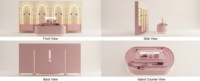 Vitrine d'exposition de parfums et cosmétiques haut de gamme, éclairage LED personnalisé, écologique, robuste, pour magasin de beauté, aménagement complet de l'intérieur du magasin